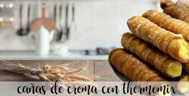 Bengalas recheadas com creme com thermomix