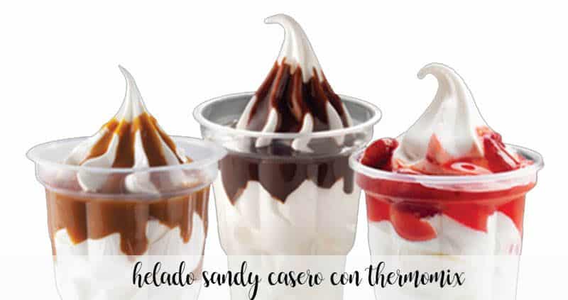 Caseiro sorvete de areia com thermomix