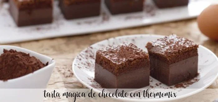 Bolo de chocolate mágico com Thermomix