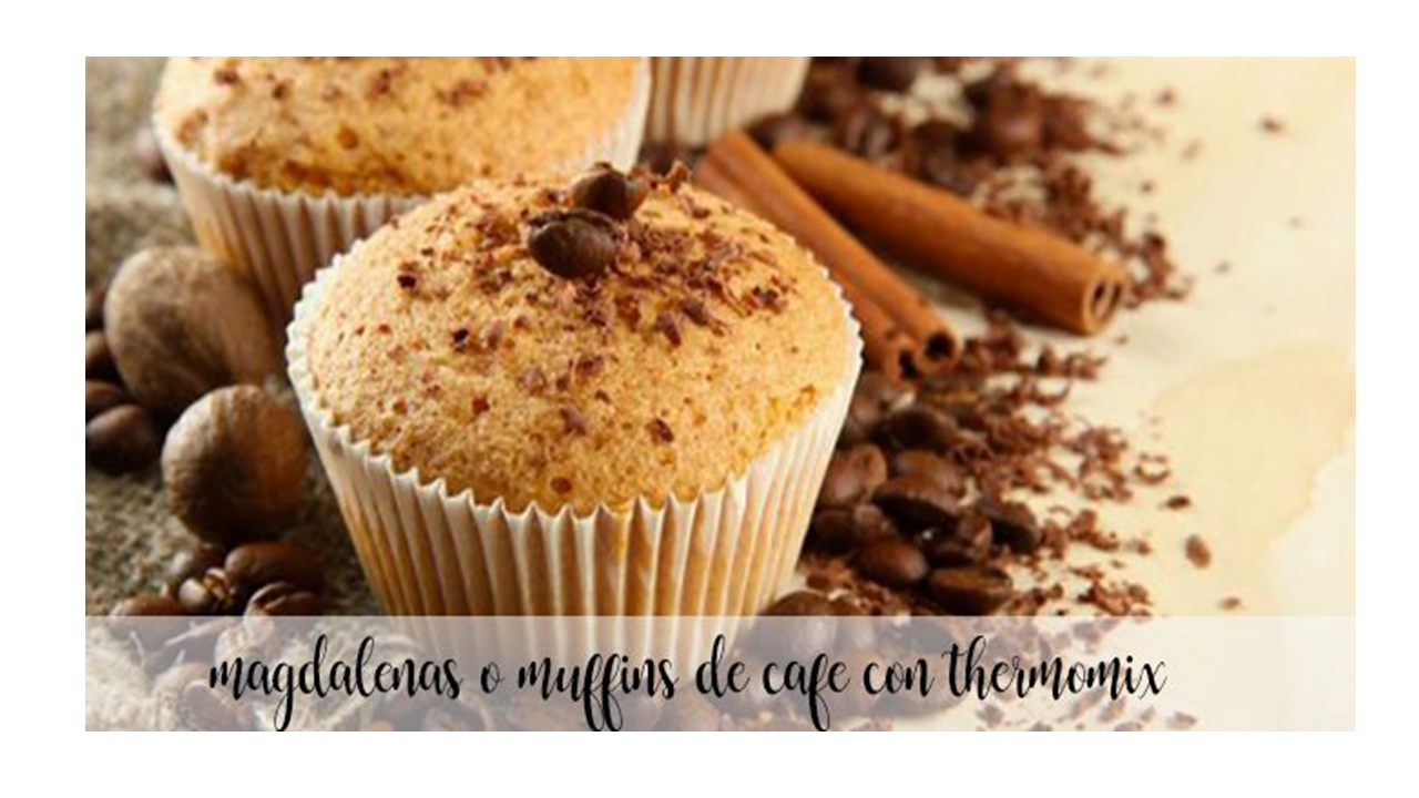 Muffins de caf&eacute; com termomix