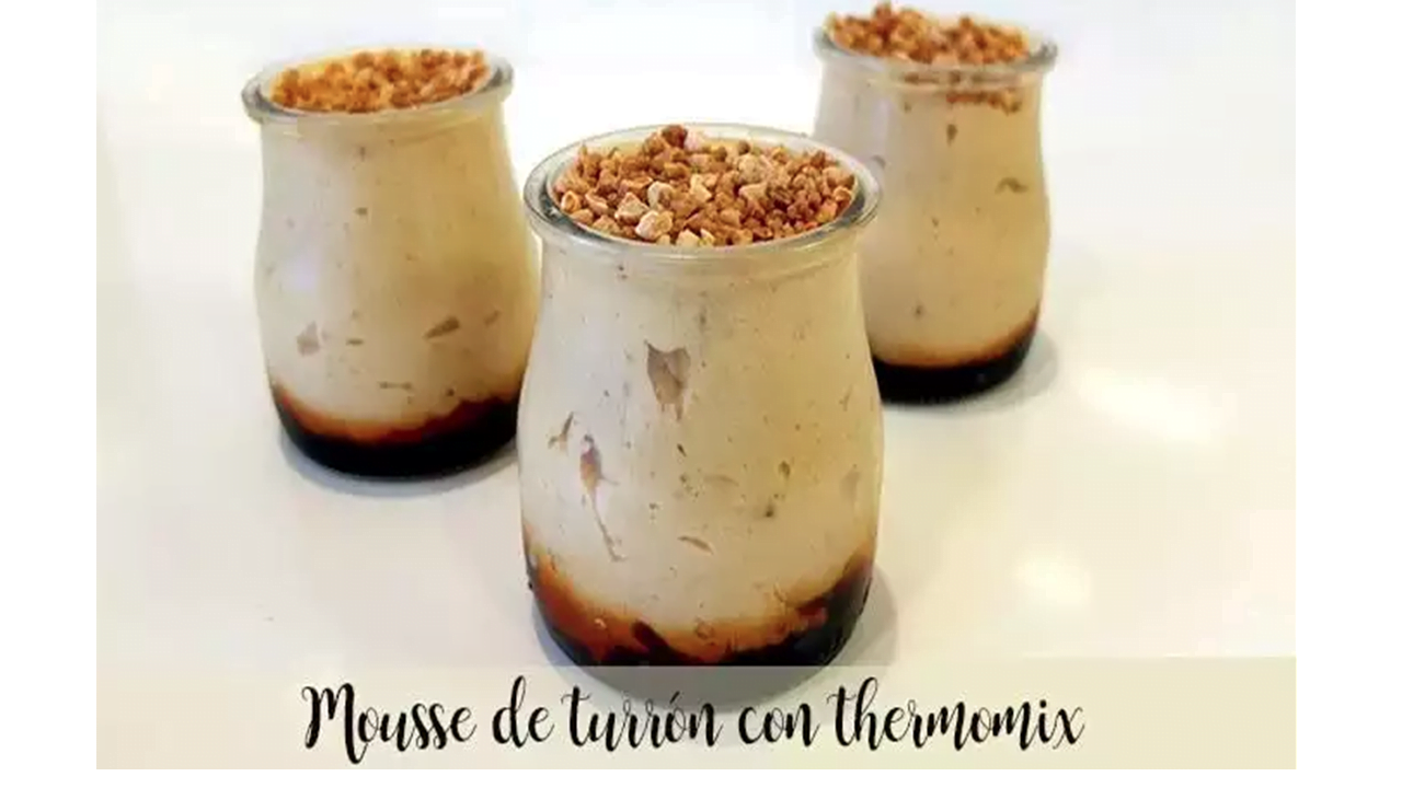 Mousse de nougat com termomix