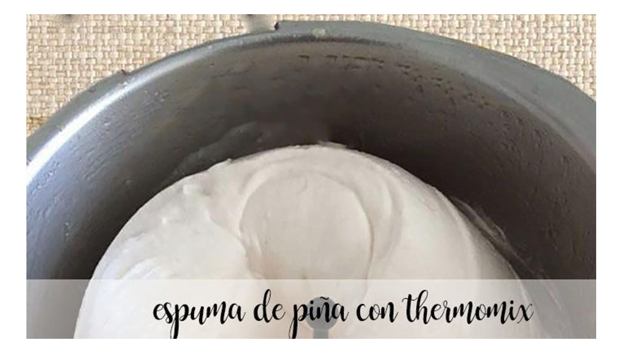 Espuma de Abacaxi com Thermomix