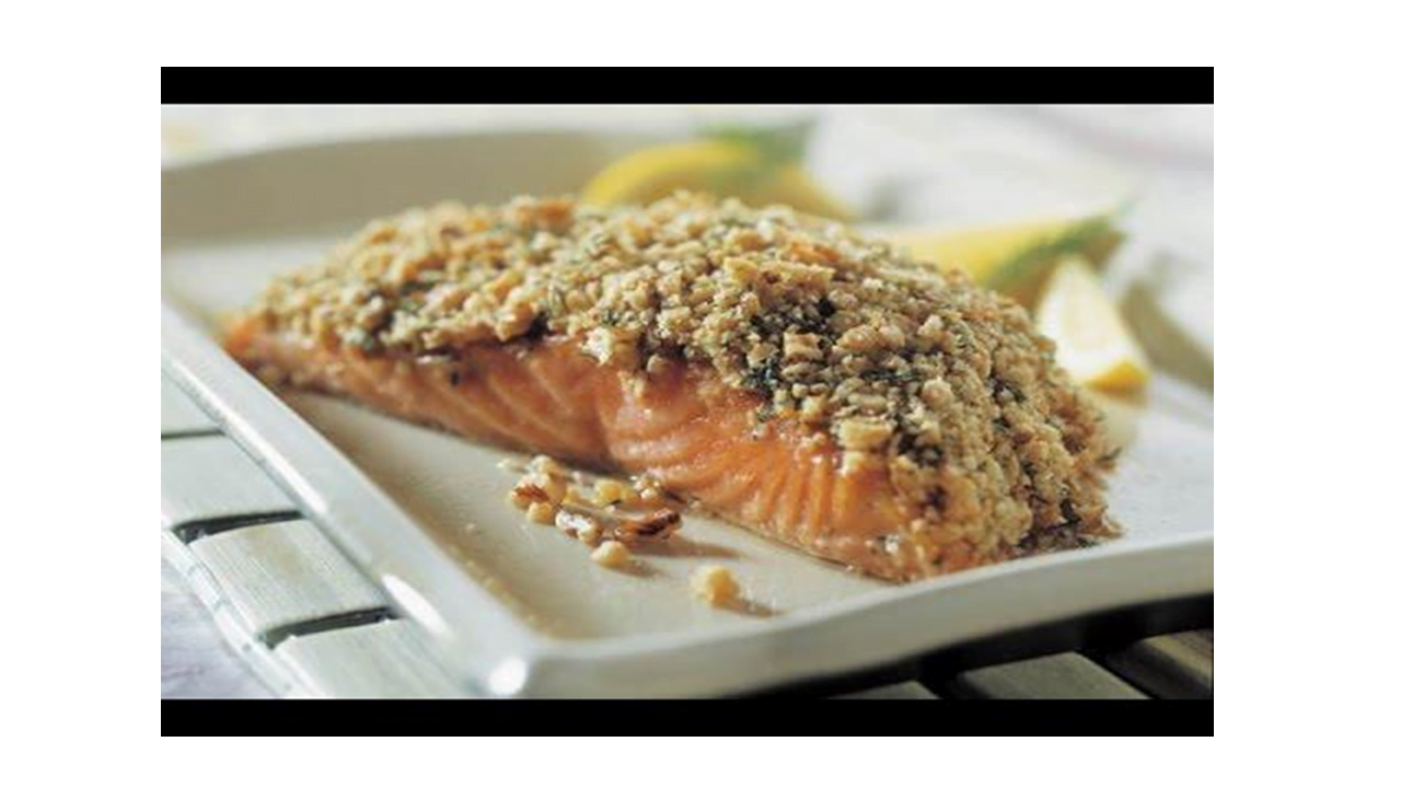 Salm&atilde;o com Pistachio Crunch no Thermomix