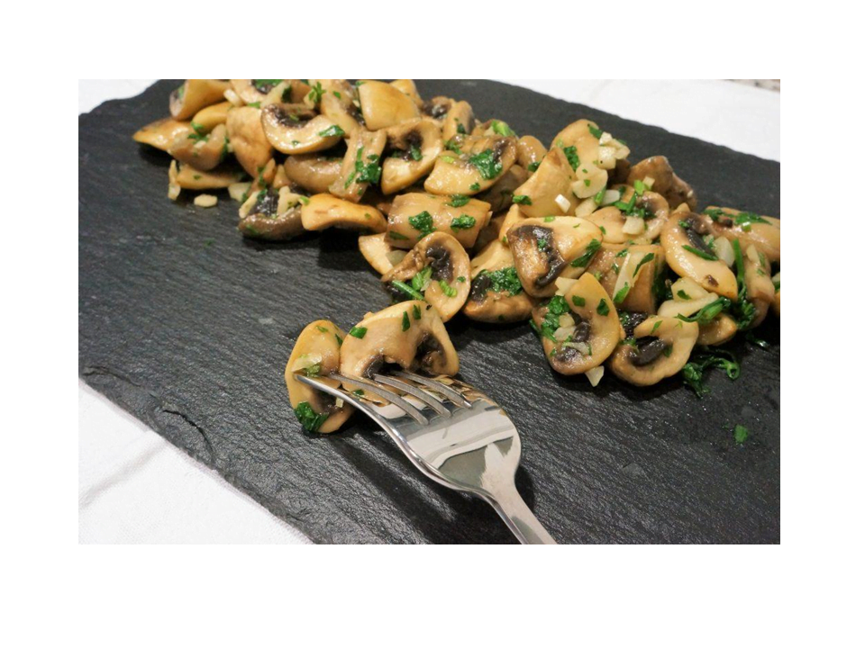 Cogumelos com alho com o Thermomix