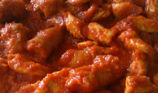 Peru com tomate no Thermomix