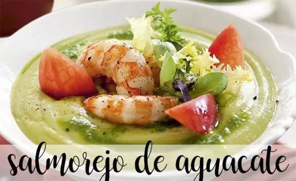 Abacate salmorejo com o Thermomix