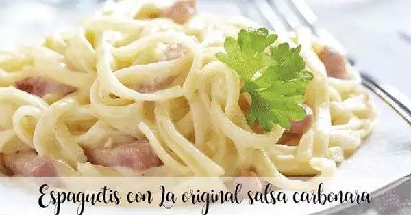 Spaghetti carbonara com Thermomix