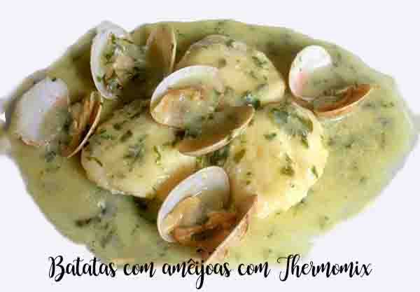Batatas com amêijoas com Thermomix