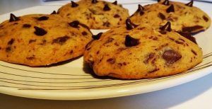 Biscoitos de faíscas de chocolate com a Thermomix