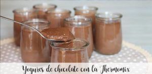Iogurtes de chocolate com o Thermomix