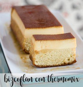 Bizcoflan (Bolo Comum e Flan) com Thermomix