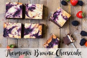 Cheesecake de brownie com thermomix