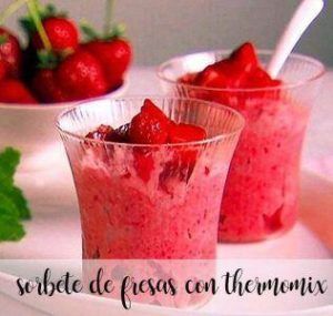 Sorvete de morango com thermomix