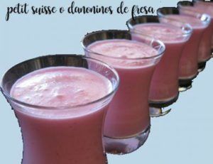 Petit suisse ou danoninos de morango com thermomix