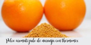 Pó laranja aromatizado com thermomix