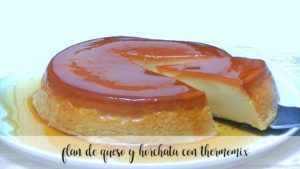 Pudim de queijo e horchata com Thermomix