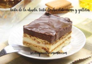 Bolo de chocolate e biscoito da avó com thermomix