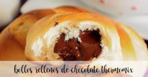 Pãezinhos cheios de chocolate com Thermomix