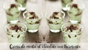 Creme de menta com chocolate com thermomix