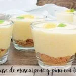 Bolo de rato de mascarpone e abacaxi com thermomix