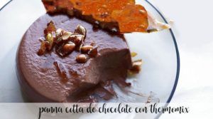 Panna cotta de chocolate com Thermomix