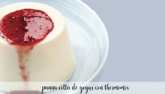 Panna cotta de iogurte com Thermomix