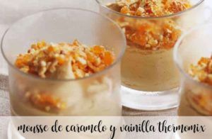 Mousse de caramelo e baunilha com Thermomix