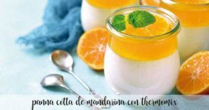Panna cotta de tangerina com thermomix