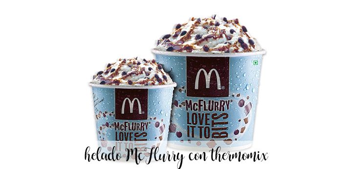 MCFlurry sorvete caseiro MCdonalds com thermomix