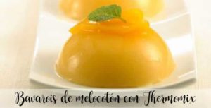 Bavarois de pêssego com Thermomix