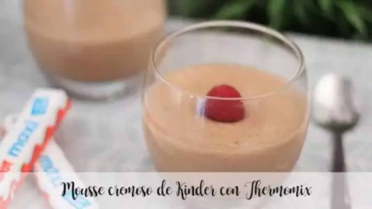 Mousse Cremosa Kinder com Thermomix