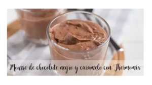 Mousse de chocolate preto e caramelo com Thermomix