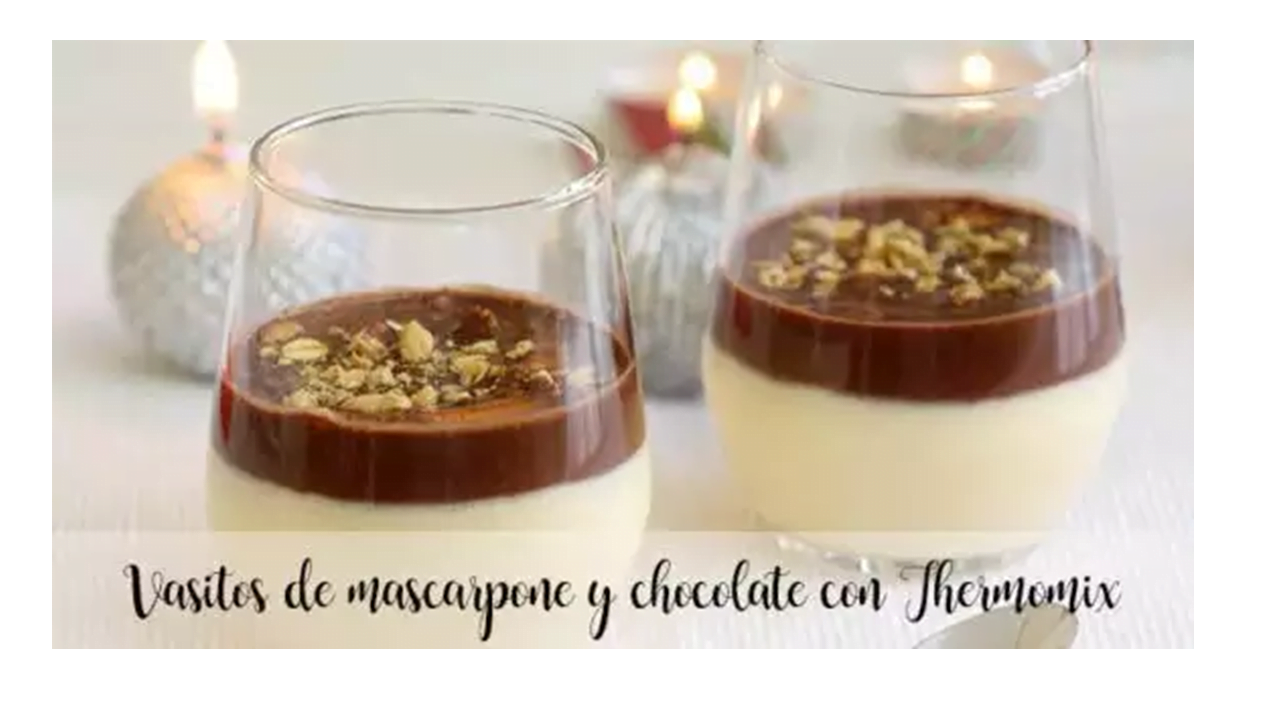 Chávenas de Mascarpone e chocolate com Thermomix 