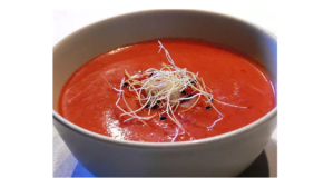 Receita de gaspacho de cereja com o Thermomix