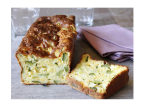 Bolo de abobrinha e queijo chedar com thermomix