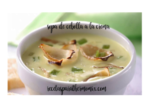 Sopa cremosa de cebola com Thermomix