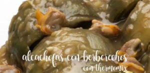 Alcachofras em molho verde com berbigão com Thermomix