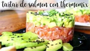 Tártaro de salmão com Thermomix