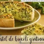 Bolo de Brócolos de Peru gratinado com Thermomix