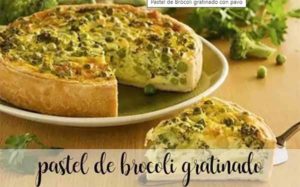 Bolo de Brócolos de Peru gratinado com Thermomix