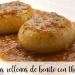 Cebolas recheadas de bonito com termomix