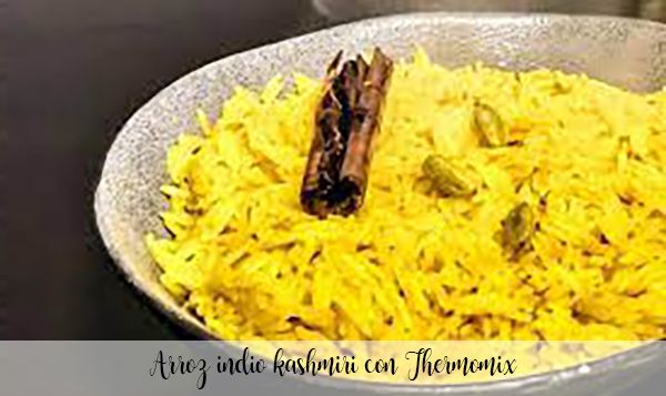 Caxemira de arroz indiano com Thermomix