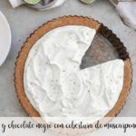 Bolo de lim&atilde;o e chocolate amargo com cobertura de mascarpone com thermomix