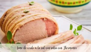 Lombo de porco com molho de sal com Thermomix