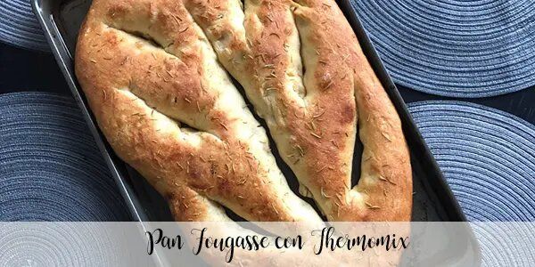 P&atilde;o Fougasse com Thermomix