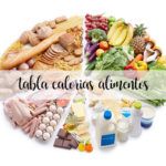 Tabela de calorias alimentares