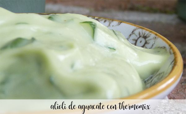 Abacate aioli com Thermomix
