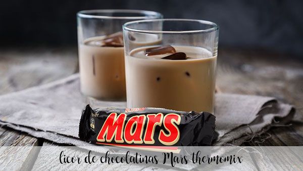 Licor de chocolate Mars com termomix