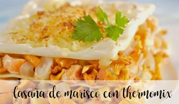 Thermomix de lasanha de frutos do mar