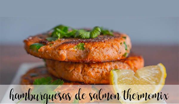 Hambúrgueres de salmão com termomix